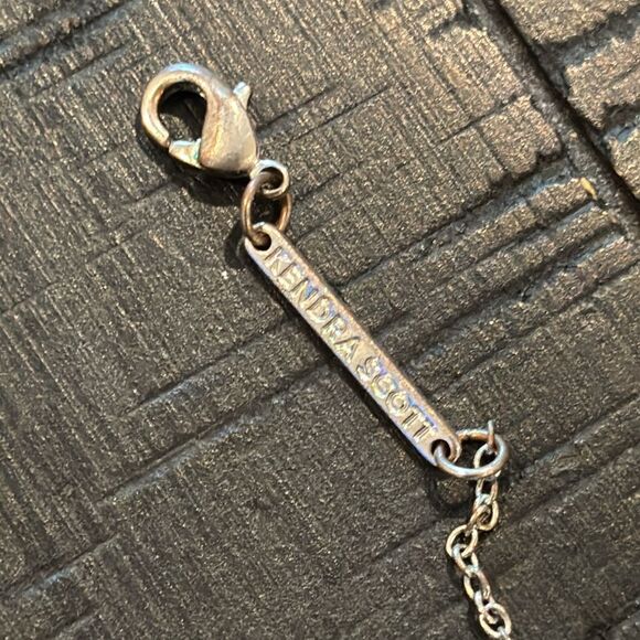 Elisa Silver Tone Pendant Necklace in Iridescent Drusy - Picture 5 of 11